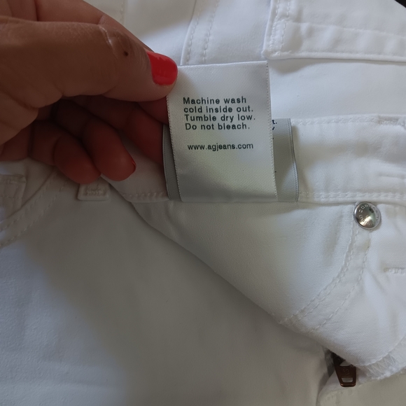 Adriano Goldschmied Women's Stilt Cigarette Leg Pant White 27R - Picture 13 of 13